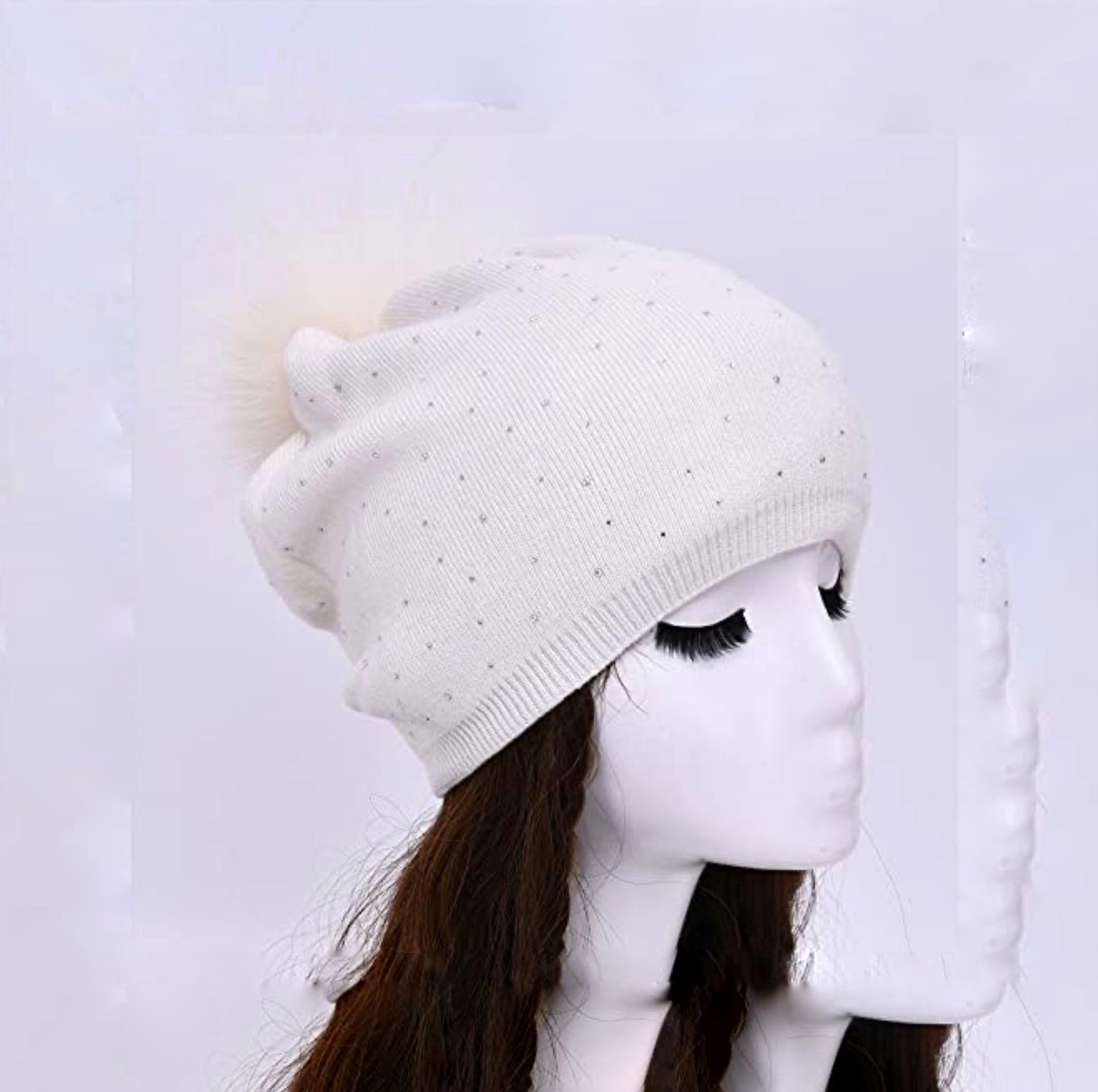 Gorro pompón de felpa