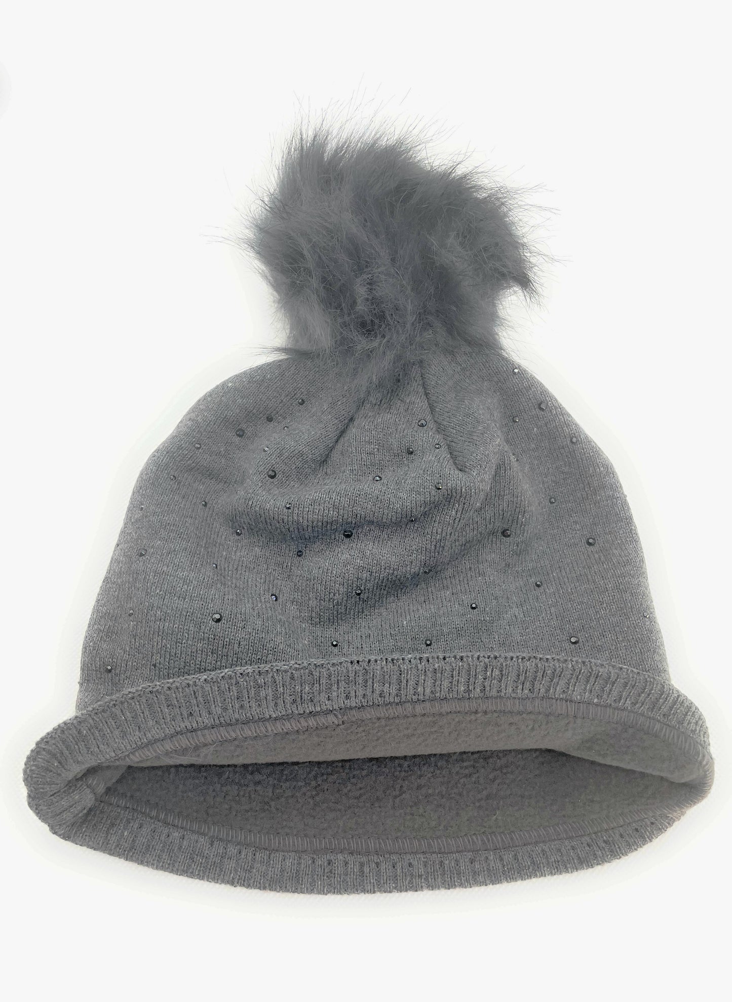 Gorro pompón de felpa